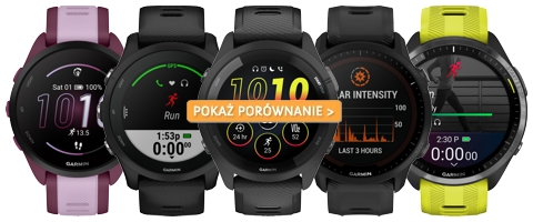 Porównanie zegarków Garmin serii Forerunner