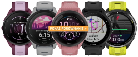 Porównanie zegarków Garmin serii Forerunner