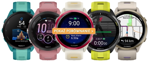 Porównanie zegarków Garmin serii Forerunner