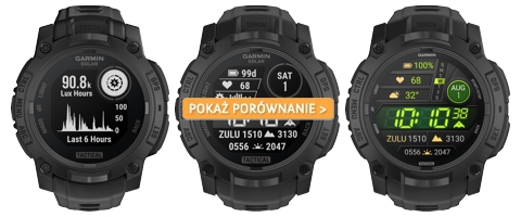 Porównanie zegarków Garmin Instinct 3 Tactical Edition