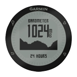 Zegarek Garmin Fenix - przykładowy ekran - barometr
