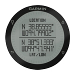 Zegarek Garmin Fenix - przykładowy ekran - lokalizacja