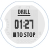 Zegarek sportowy Garmin Swim - przykładowy ekran: drill logging