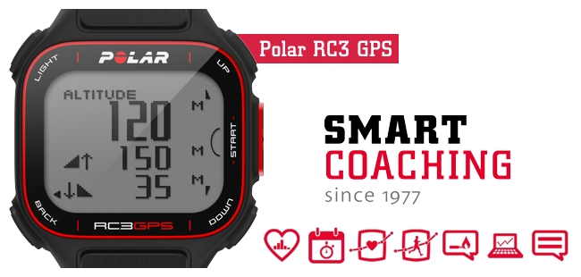 Komputer treningowy Polar RC3 GPS z funkcją Altitude - Smart Coaching