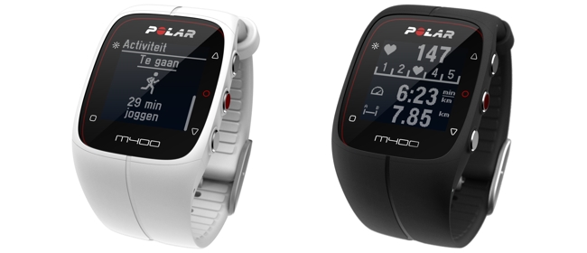 Komputer treningowy Polar M400 White i Black