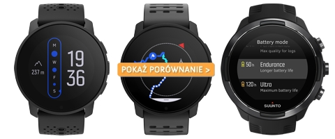 Porównanie zegarków Suunto 9 Peak, 9 Peak Pro i 9 Baro