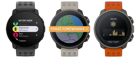 Porównanie zegarków Suunto 9 Peak Pro, Vertical i Vertical Titanium Solar