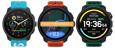 Porównanie zegarków Suunto Race S, Race 2 i Vertical 2