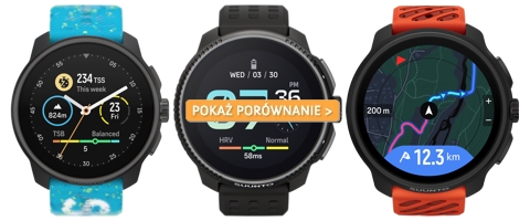 Porównanie zegarków Suunto Race S, Race i Race 2