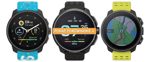 Porównanie zegarków Suunto Race S, Race i Vertical