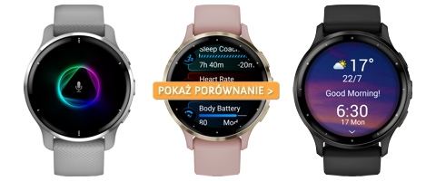 Porównanie zegarków Garmin Venu 2 Plus, Venu 3S i Venu 3