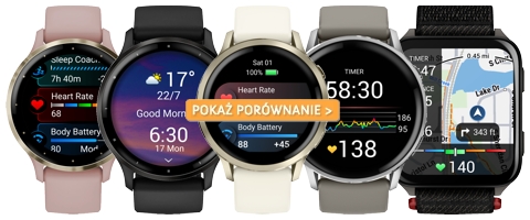 Porównanie zegarków Garmin Venu 3S, Venu 3, Venu 4 41 mm, Venu 4 45 mm i Venu X1